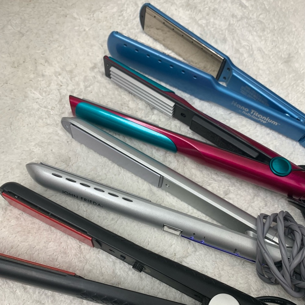 3 Hair Straightener & 1 Hair Crimper Bundle for $60